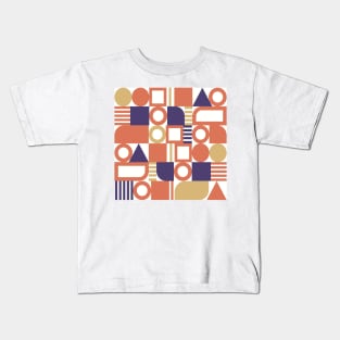 Coral geometric abstract cute Kids T-Shirt